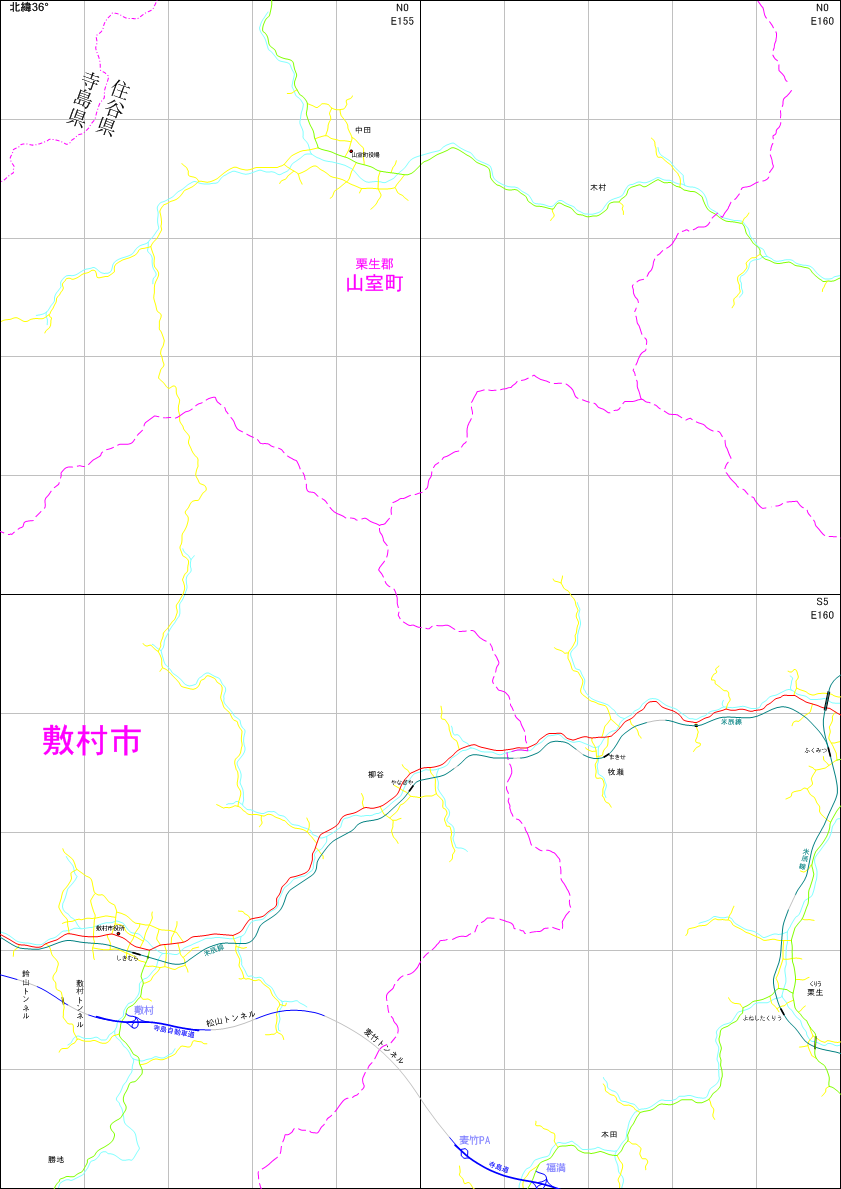 架空地図(図葉名:敷村)