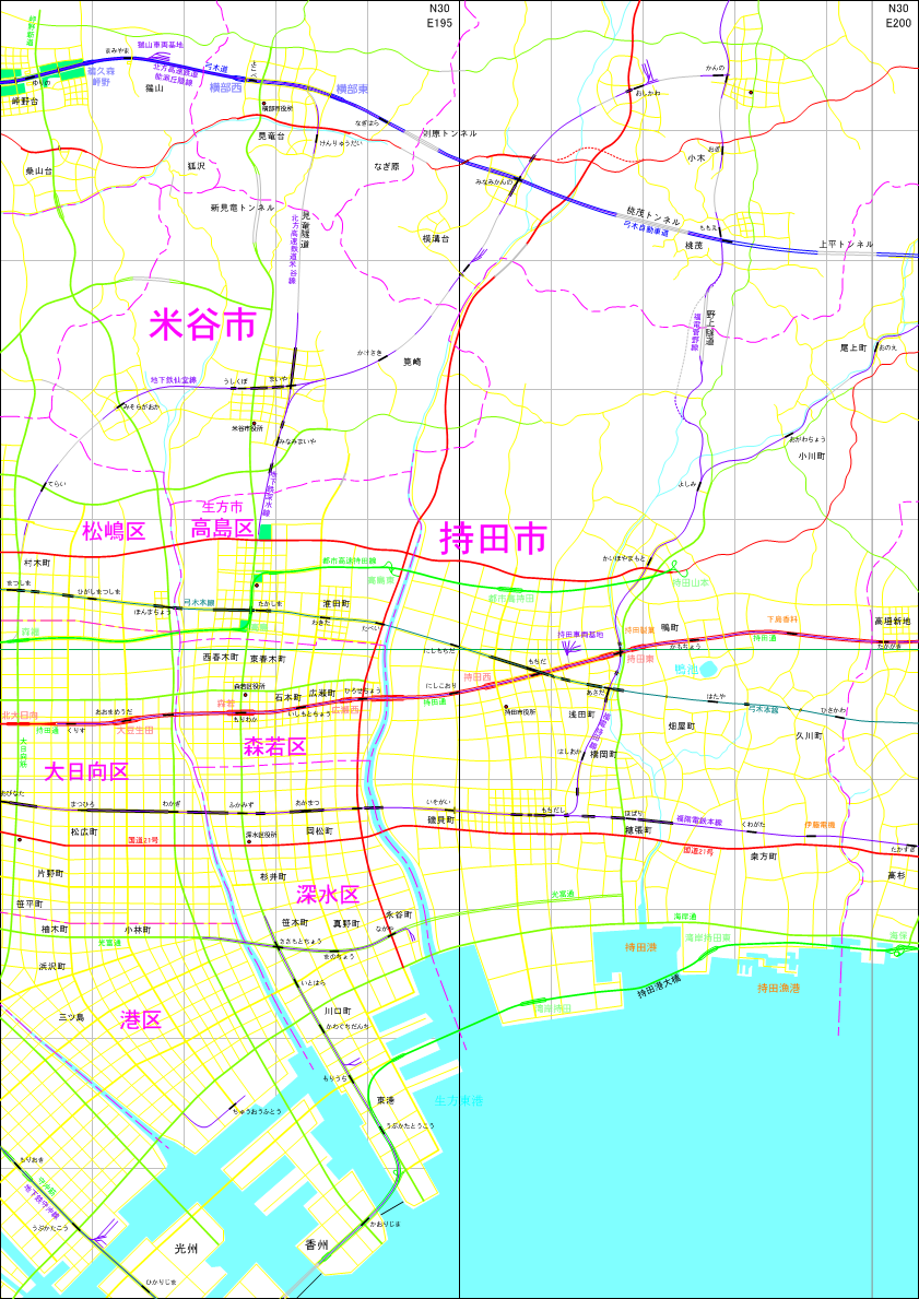 架空地図(図葉名:持田)