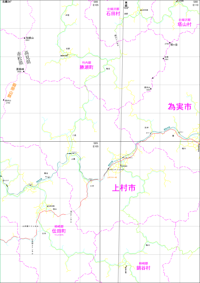 架空地図(図葉名:藤真上村)