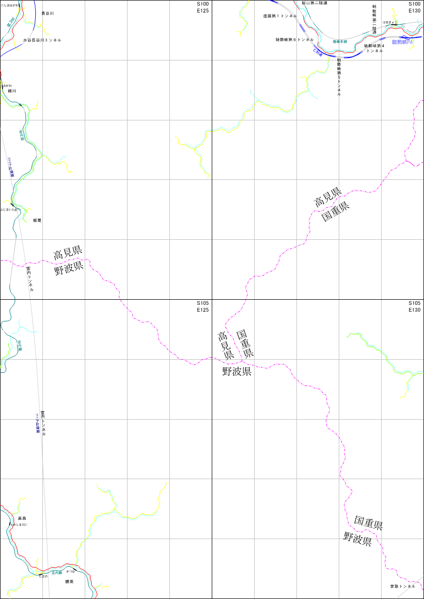 架空地図(図葉名:馳勢峡)
