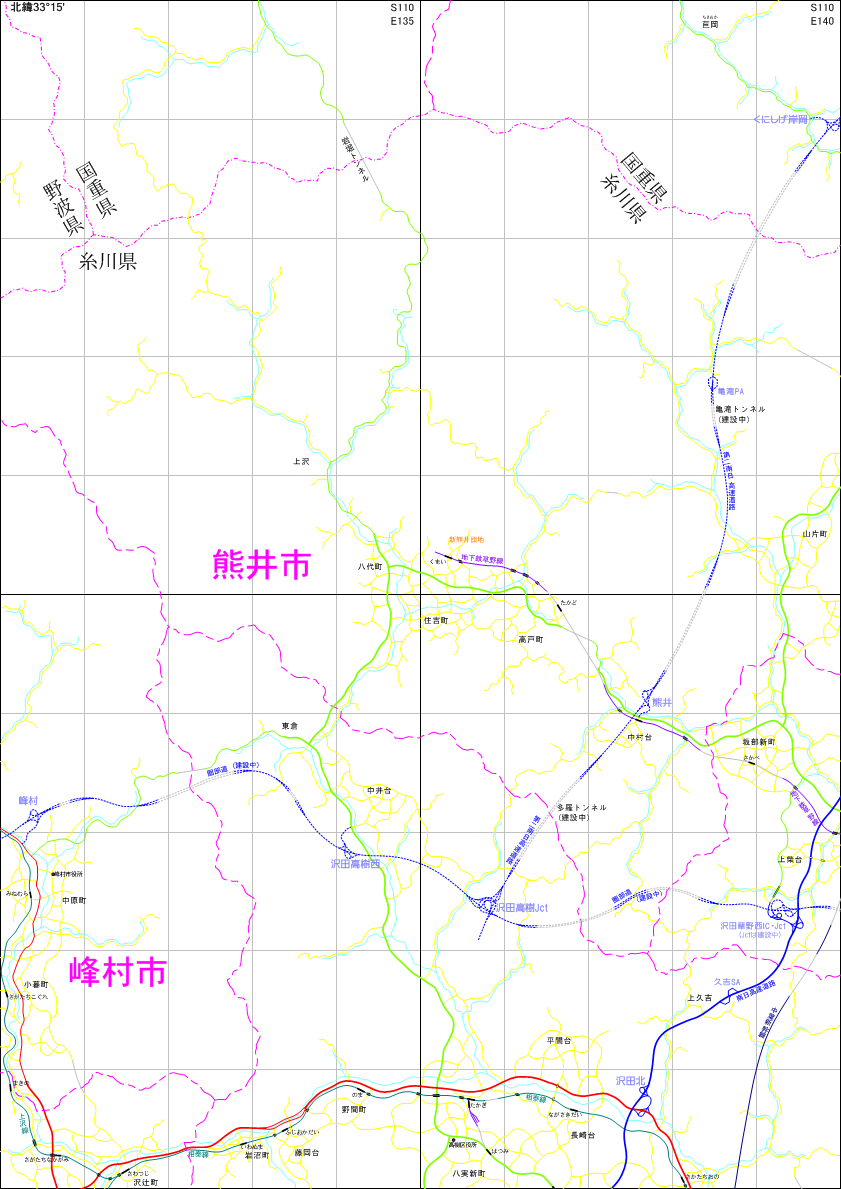 架空地図(図葉名:熊井)