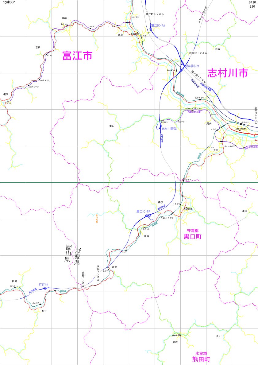 架空地図(図葉名:志村川)