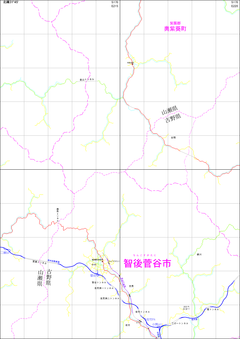 架空地図(図葉名:智後菅谷)