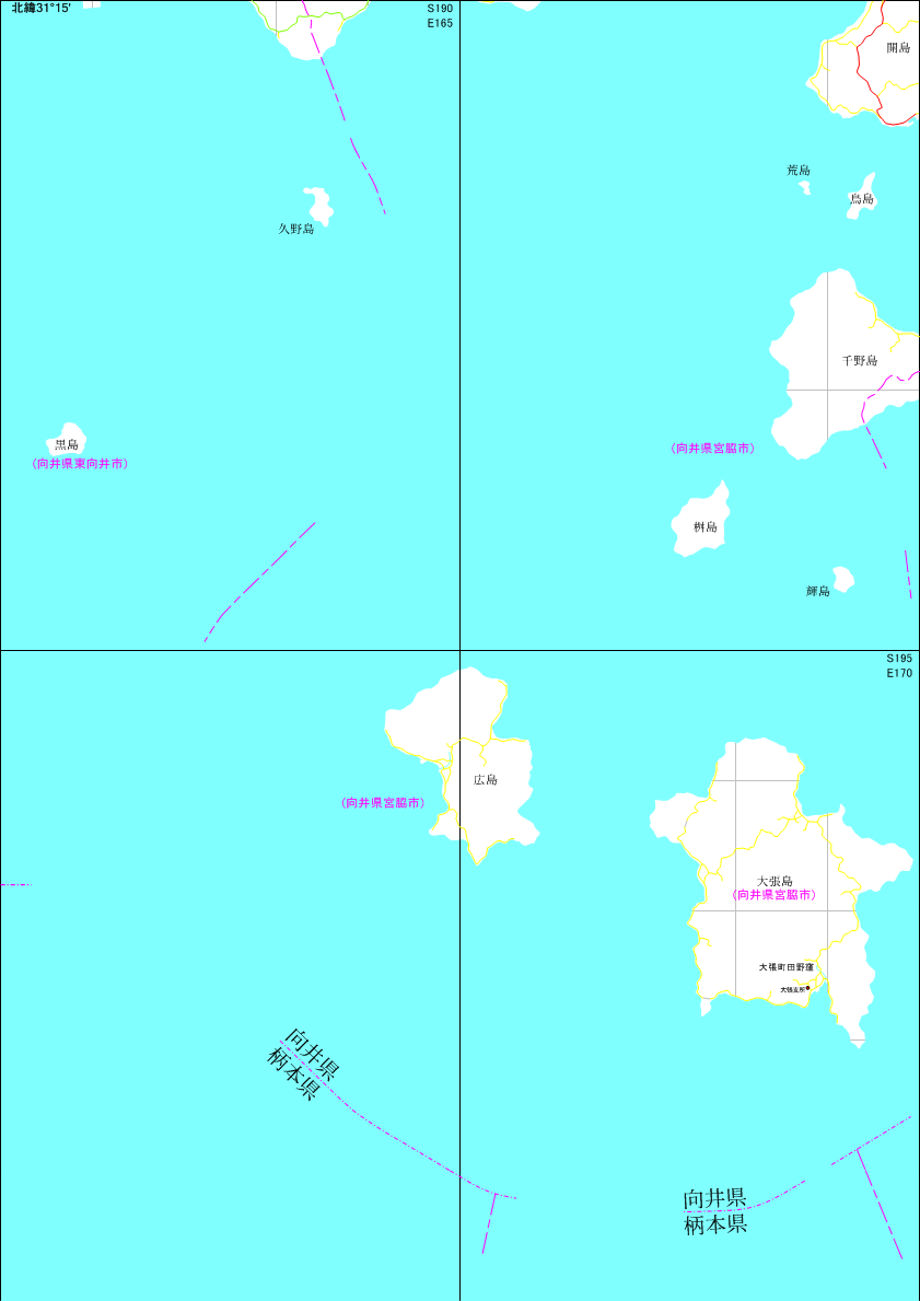 架空地図(図葉名:大張島)